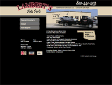 Tablet Screenshot of lambertsautoparts.com